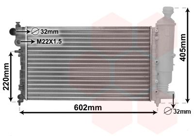 VAN WEZEL Radiators, Motora dzesēšanas sistēma 40002216
